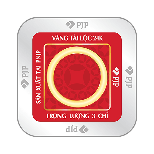 Nhẫn trơn 3 chỉ Vàng 99,99% PJP