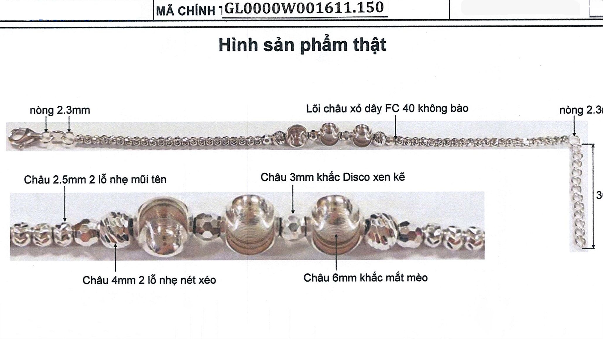 Lắc Công Nghệ Ý GL0000W001611
