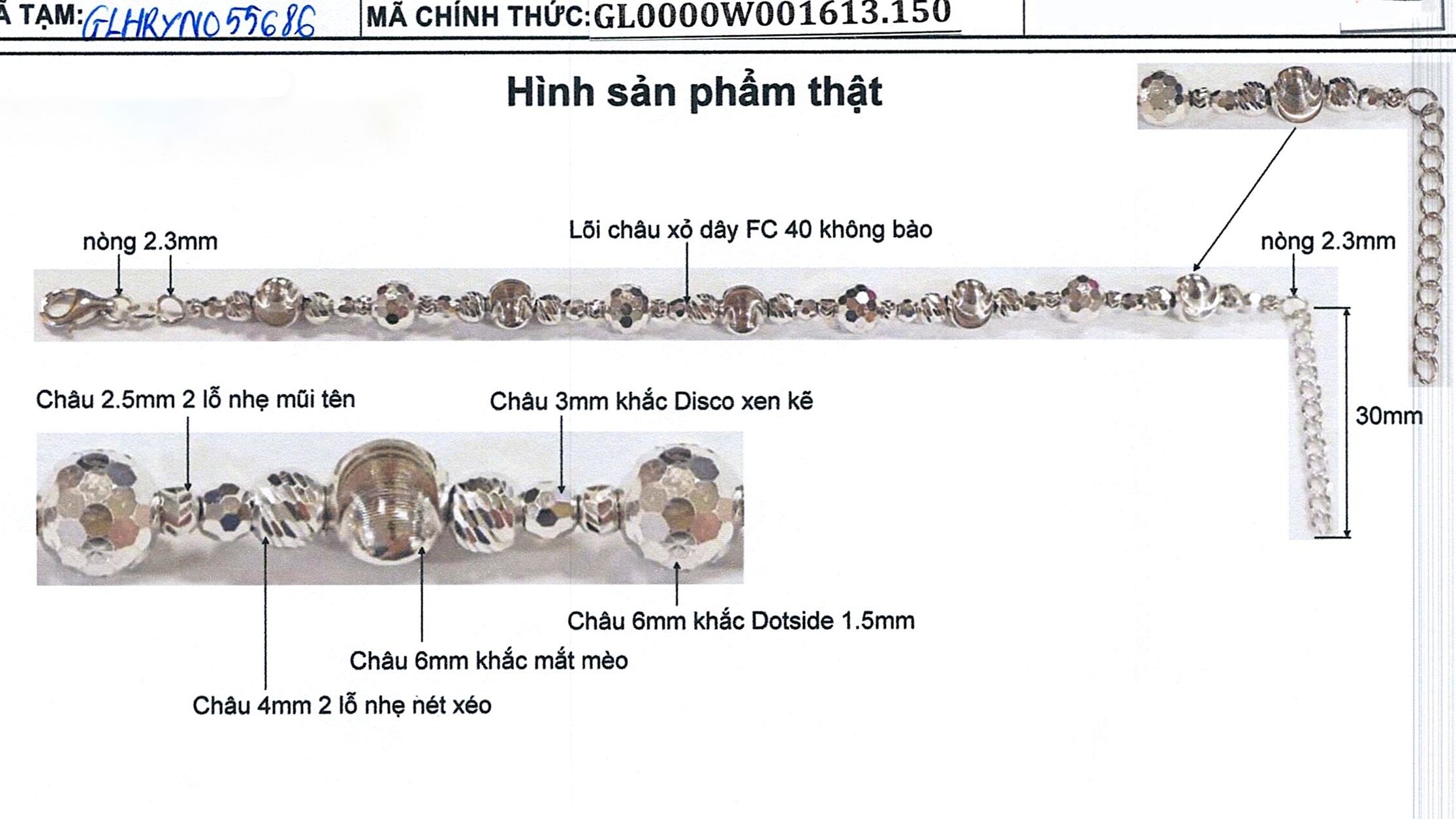 Lắc Công Nghệ Ý GL0000W001613