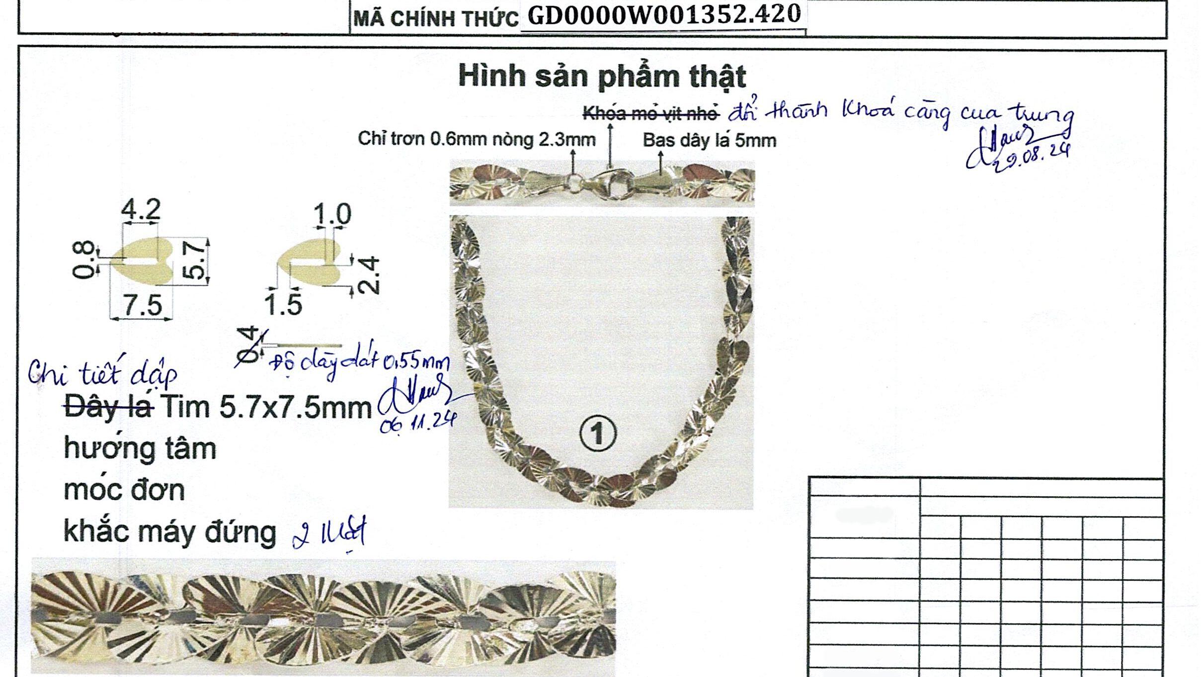 Trang sức Dây Chuyền (Dây Ý)