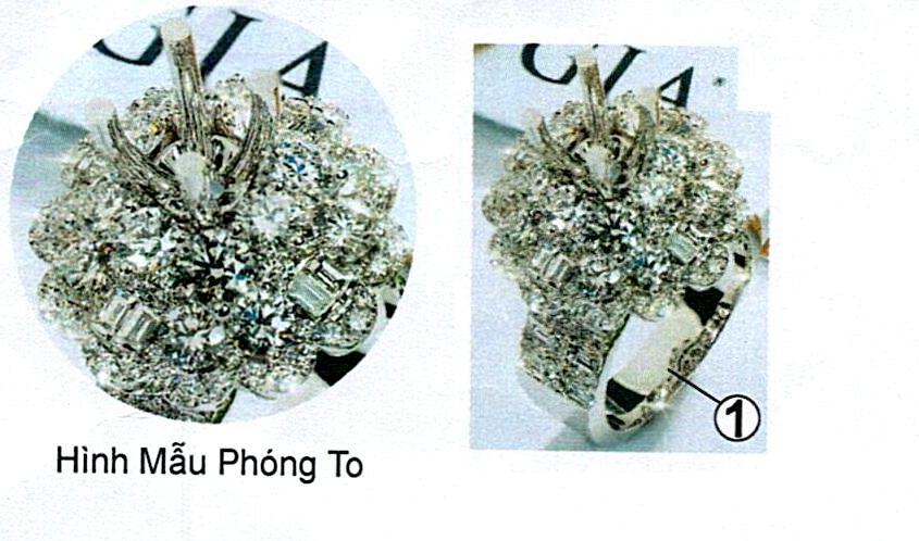 Nhẫn ECZ nữ trắng (TS Ý)