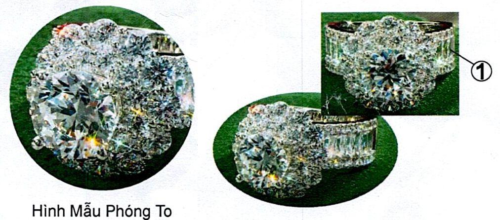 Nhẫn ECZ nữ trắng (TS Ý)