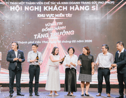 “VỮNG TIN, ĐỒNG HÀNH, TĂNG TRƯỞNG” DẤU ẤN KHÔNG THỂ QUÊN TẠI HỘI NGHỊ KHÁCH HÀNG SỈ MIỀN TÂY 2026 